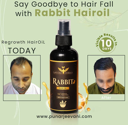 Rabbit Herbal Hair Oil – 100% Stronger, Healthier Growth